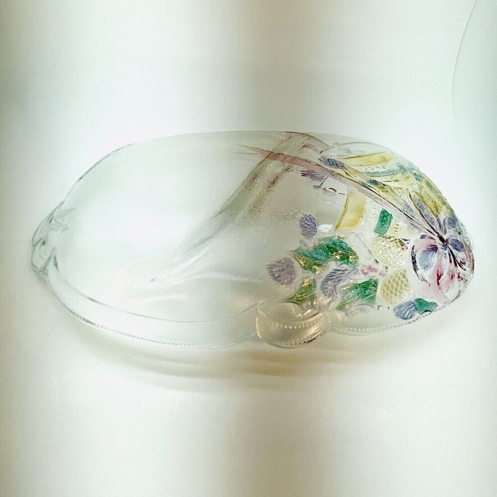 Mikasa Oval Glass Divided Serving Platter "Celebrations" Holiday Bells Japan - Picture 11 of 12